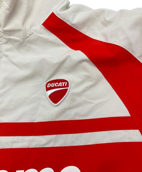SUPREME（シュプリーム）Supreme (シュプリーム) DUCATI (ドゥカティ) 24SS Track Jacket コラボナイロントラックジャケット ホワイト×レッド サイズ:XLの古着・服飾アイテム