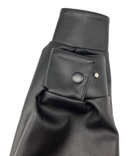 A'gem（エージェム）A'gem (エージェム) ANGEL PU STADIUM JACKET フェイクレザージャケット ブラック サイズ:Fの古着・服飾アイテム