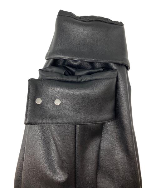 A'gem（エージェム）A'gem (エージェム) ANGEL PU STADIUM JACKET フェイクレザージャケット ブラック サイズ:Fの古着・服飾アイテム