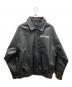 A'gem（エージェム）の古着「ANGEL PU STADIUM JACKET フェイクレザージャケット」｜ブラック