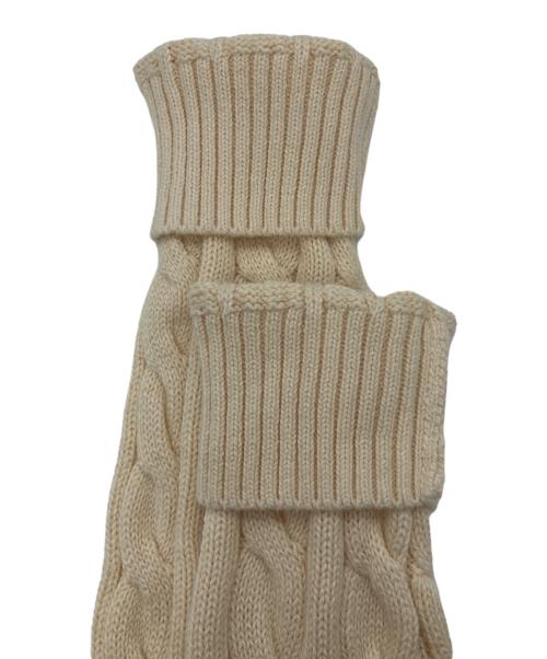 POLO RALPH LAUREN（ポロ・ラルフローレン）POLO RALPH LAUREN (ポロ・ラルフローレン) ハーフジップケーブルニット アイボリー サイズ:Mの古着・服飾アイテム