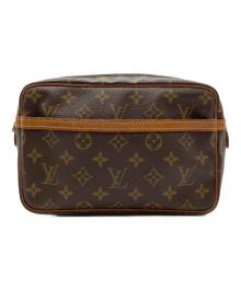 LOUIS VUITTON（ルイ ヴィトン）の古着「コンピエーニュ23 セカンドバッグ」｜ブラウン