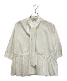 RED VALENTINO（レッドヴァレンティノ）の古着「ボウタイブラウス」｜ホワイト