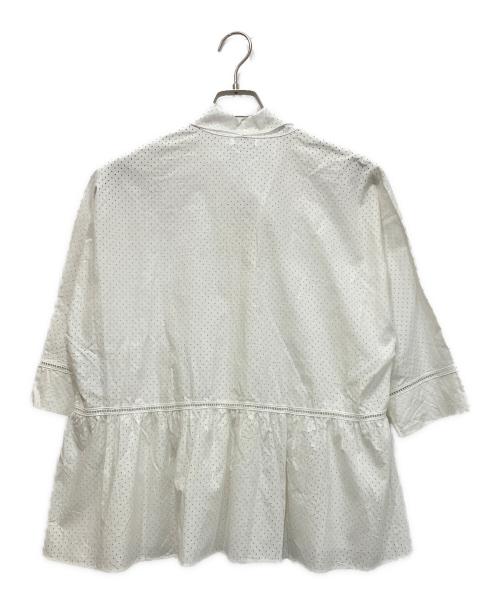 RED VALENTINO（レッドヴァレンティノ）RED VALENTINO (レッドヴァレンティノ) ボウタイブラウス ホワイト サイズ:38の古着・服飾アイテム