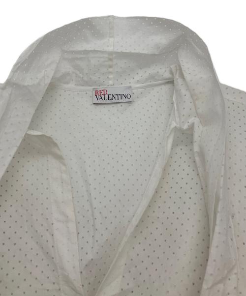 RED VALENTINO（レッドヴァレンティノ）RED VALENTINO (レッドヴァレンティノ) ボウタイブラウス ホワイト サイズ:38の古着・服飾アイテム