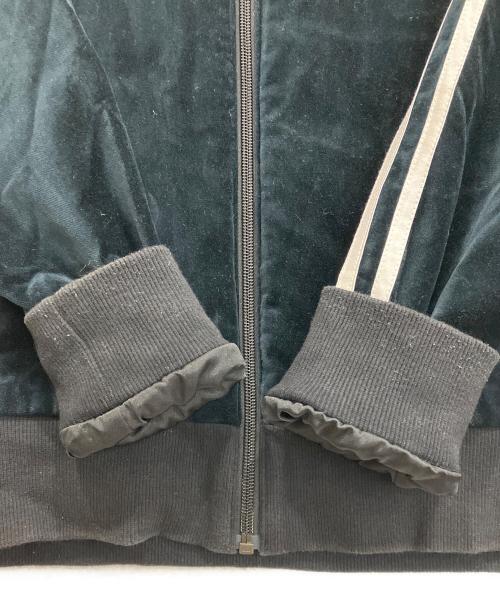 adidas（アディダス）adidas (アディダス) SS VELOUR TRACKTOP ベロア スーパースター ジャージ ブラック サイズ:Mの古着・服飾アイテム