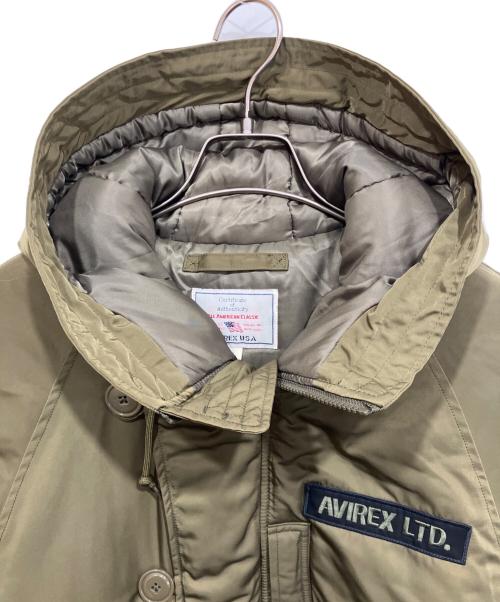 AVIREX（アヴィレックス）AVIREX (アヴィレックス) HB HOODIE JKT 中綿フライトジャケット カーキ サイズ:Lの古着・服飾アイテム