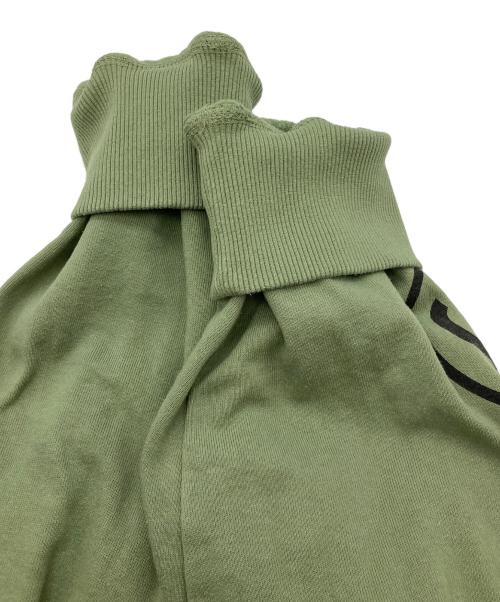 stussy（ステューシー）stussy (ステューシー) Stacked Pigment Dyed Hoodie カーキ サイズ:Lの古着・服飾アイテム
