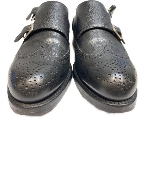 YANKO（ヤンコ）YANKO (ヤンコ) ダブルモンクメダリオンシューズ ブラック サイズ:6　1/2の古着・服飾アイテム