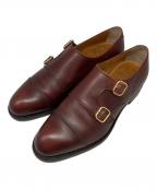 SCOTCH GRAINスコッチグレイン）の古着「ダブルモンクストラップシューズ」｜ボルドー