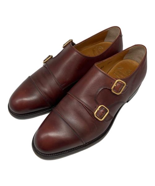 SCOTCH GRAIN（スコッチグレイン）SCOTCH GRAIN (スコッチグレイン) ダブルモンクストラップシューズ ボルドー サイズ:24 1/2の古着・服飾アイテム