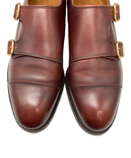 SCOTCH GRAIN（スコッチグレイン）SCOTCH GRAIN (スコッチグレイン) ダブルモンクストラップシューズ ボルドー サイズ:24 1/2の古着・服飾アイテム