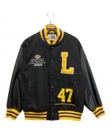 NBA×Right-on（エヌビーエー×ライトオン）の古着「NBAチームロゴスタジャン」｜ブラック×イエロー