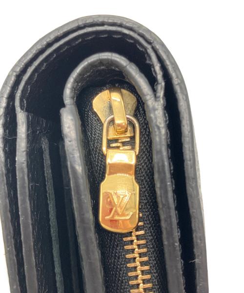 LOUIS VUITTON（ルイ ヴィトン）LOUIS VUITTON (ルイ ヴィトン) ポルトフォイユクレア 2つ折り財布 ブラックの古着・服飾アイテム