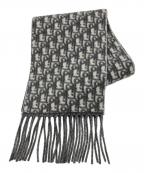 Christian Diorクリスチャン ディオール）の古着「Dior Oblique Scarf オブリーク  カシミヤマフラー」｜グレー