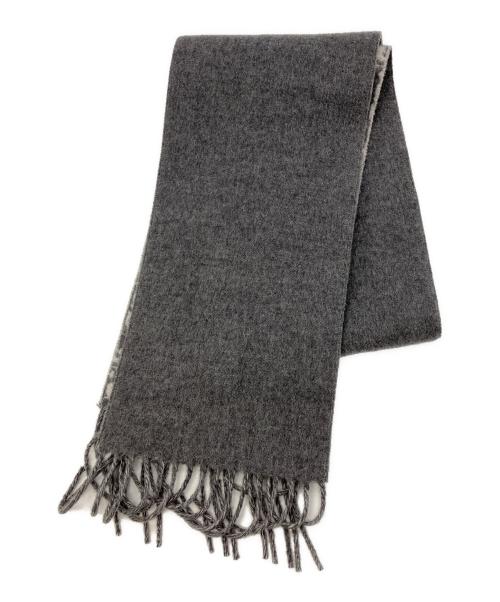 Christian Dior（クリスチャン ディオール）Christian Dior (クリスチャン ディオール) Dior Oblique Scarf オブリーク  カシミヤマフラー グレーの古着・服飾アイテム