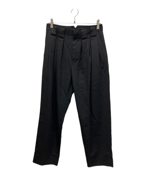 stein（シュタイン）stein (シュタイン) DOUBLE WIDE TROUSERS ブラック サイズ:Mの古着・服飾アイテム