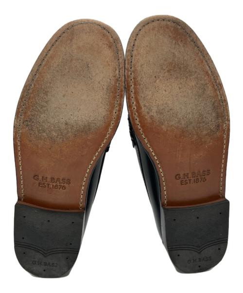 G.H.BASS（ジーエイチバス）G.H.BASS (ジーエイチバス) コインローファー ブラック サイズ:9の古着・服飾アイテム