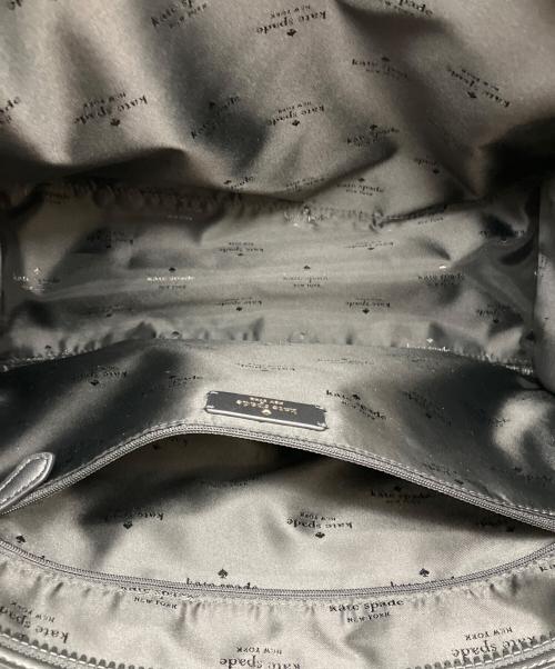 Kate Spade（ケイトスペード）Kate Spade (ケイトスペード) ナイロン ロゴ キップ ラージ トートバッグ ブラックの古着・服飾アイテム