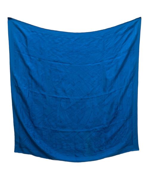 HERMES（エルメス）HERMES (エルメス) CAVALCADOUR カレ90 スカーフ ブルーの古着・服飾アイテム