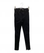 shellerシェリエ）の古着「GOLD ZIP BLACK DENIM」｜ブラック