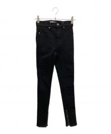 sheller（シェリエ）の古着「GOLD ZIP BLACK DENIM」｜ブラック