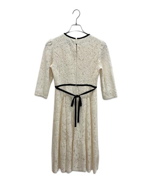 JUSGLITTY（ジャスグリッティー）JUSGLITTY (ジャスグリッティー) レースワンピース ホワイト×ブラック サイズ:Sの古着・服飾アイテム