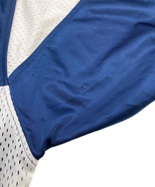 adidas（アディダス）adidas (アディダス) 90S トレフォイルロゴ ゲームシャツ ホワイト×ネイビー サイズ:Lの古着・服飾アイテム
