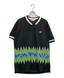 adidas（アディダス）の古着「80S プリントTEE」｜ブラック×グリーン