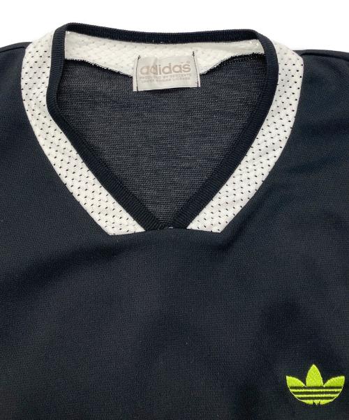 adidas（アディダス）adidas (アディダス) 80S プリントTEE ブラック×グリーン サイズ:Lの古着・服飾アイテム