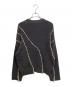 ZARA (ザラ) MAISON SPECIAL (メゾンスペシャル) 別注ステッチセーター グレー×ピンク サイズ:S：6000円