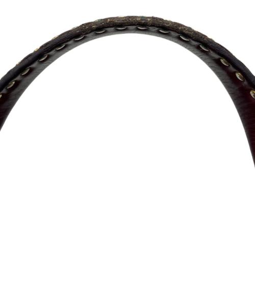 MIU MIU（ミュウミュウ）MIU MIU (ミュウミュウ) レザー スタッズ 2WAYショルダーバッグ パープルの古着・服飾アイテム