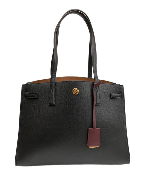 TORY BURCH（トリーバーチ）TORY BURCH (トリーバーチ) 2WAY WALKER SATCHEL トートバッグ ブラックの古着・服飾アイテム