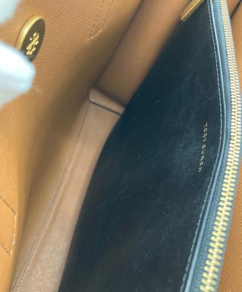 TORY BURCH（トリーバーチ）TORY BURCH (トリーバーチ) 2WAY WALKER SATCHEL トートバッグ ブラックの古着・服飾アイテム