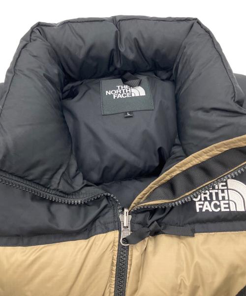 THE NORTH FACE（ザ ノース フェイス）THE NORTH FACE (ザ ノース フェイス) SHORT NUPTSE JACKET ショートヌプシジャケット ベージュ×ブラック サイズ:Lの古着・服飾アイテム