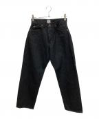 LEE×URBAN RESEARCH DOORSリー×アーバンリサーチドアーズ）の古着「別注デニムパンツ STRAIGHTPANTS」｜ブラック