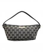 GUCCIグッチ）の古着「ポーチ」｜グレー×ブラック