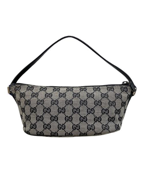 GUCCI（グッチ）GUCCI (グッチ) ポーチ グレー×ブラックの古着・服飾アイテム