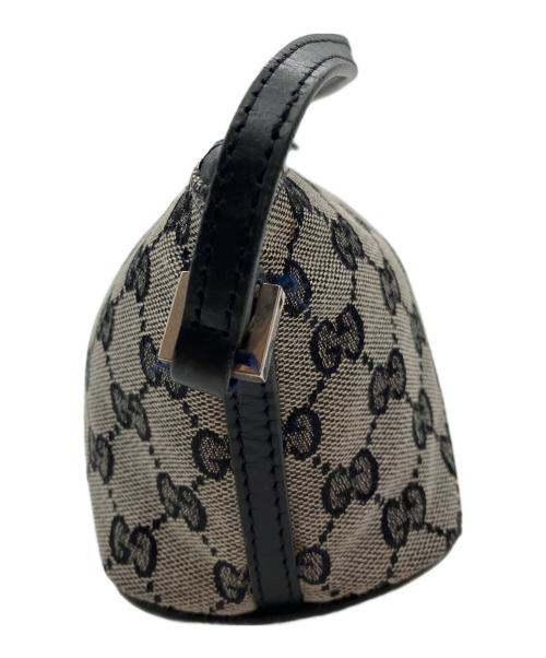 GUCCI（グッチ）GUCCI (グッチ) ポーチ グレー×ブラックの古着・服飾アイテム