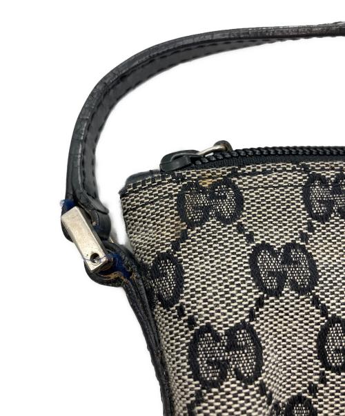 GUCCI（グッチ）GUCCI (グッチ) ポーチ グレー×ブラックの古着・服飾アイテム