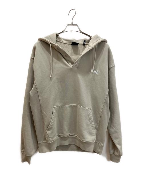 KITH（キス）KITH (キス) Wilson (ウィルソン) WILLIAMS Ⅳ HOODIE/ウィリアムスフーディ カーキ サイズ:XSの古着・服飾アイテム
