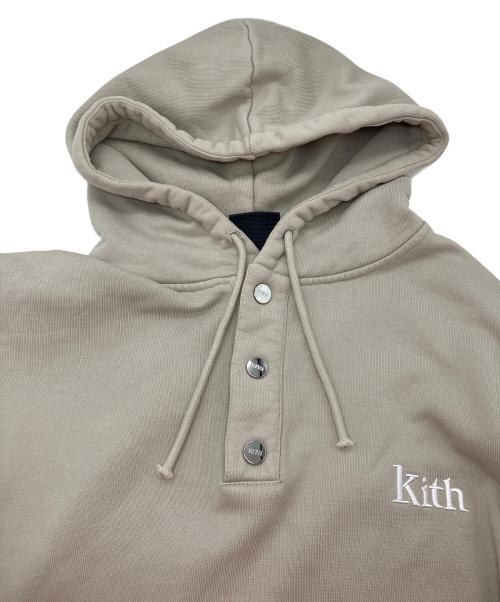 KITH（キス）KITH (キス) Wilson (ウィルソン) WILLIAMS Ⅳ HOODIE/ウィリアムスフーディ カーキ サイズ:XSの古着・服飾アイテム