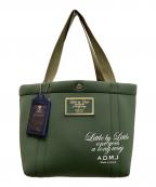 A.D.M.J.エーディーエムジェイ）の古着「THE MAGIC LIGHT/TRICOT W SHOULDER TOTEBAG」｜グリーン