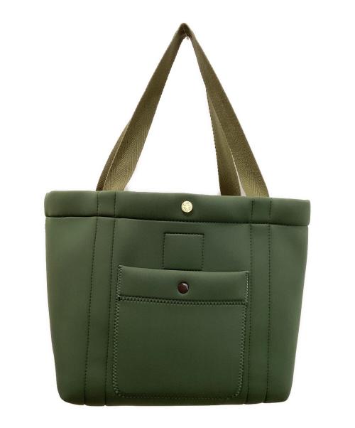 A.D.M.J.（エーディーエムジェイ）A.D.M.J. (エーディーエムジェイ) THE MAGIC LIGHT/TRICOT W SHOULDER TOTEBAG グリーンの古着・服飾アイテム