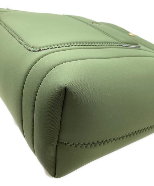 A.D.M.J.（エーディーエムジェイ）A.D.M.J. (エーディーエムジェイ) THE MAGIC LIGHT/TRICOT W SHOULDER TOTEBAG グリーンの古着・服飾アイテム