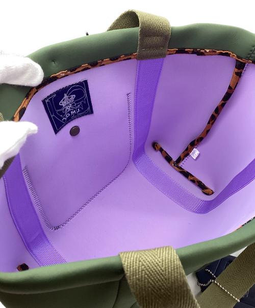 A.D.M.J.（エーディーエムジェイ）A.D.M.J. (エーディーエムジェイ) THE MAGIC LIGHT/TRICOT W SHOULDER TOTEBAG グリーンの古着・服飾アイテム