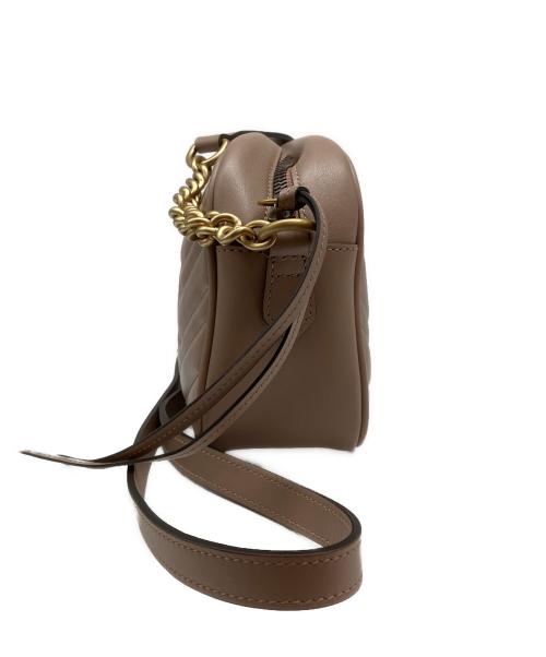 GUCCI（グッチ）GUCCI (グッチ) GGマーモント スモール カメラバッグ ベージュの古着・服飾アイテム