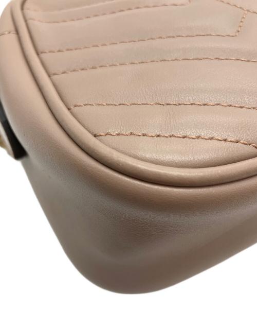 GUCCI（グッチ）GUCCI (グッチ) GGマーモント スモール カメラバッグ ベージュの古着・服飾アイテム