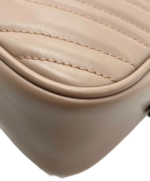 GUCCI（グッチ）GUCCI (グッチ) GGマーモント スモール カメラバッグ ベージュの古着・服飾アイテム