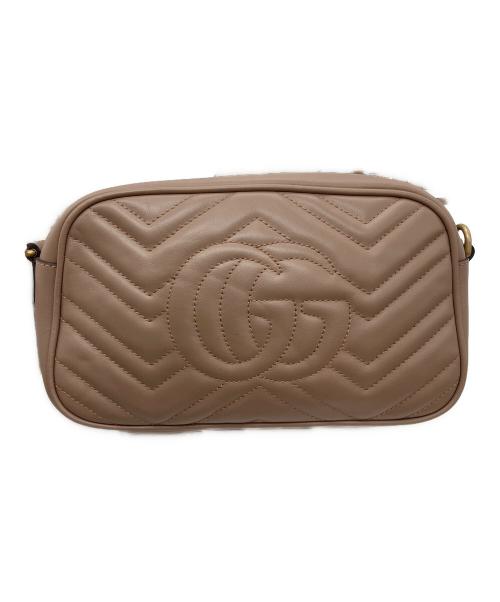 GUCCI（グッチ）GUCCI (グッチ) GGマーモント スモール カメラバッグ ベージュの古着・服飾アイテム